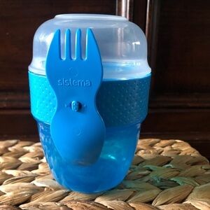 Sistema blue snack yogurt lunch container
